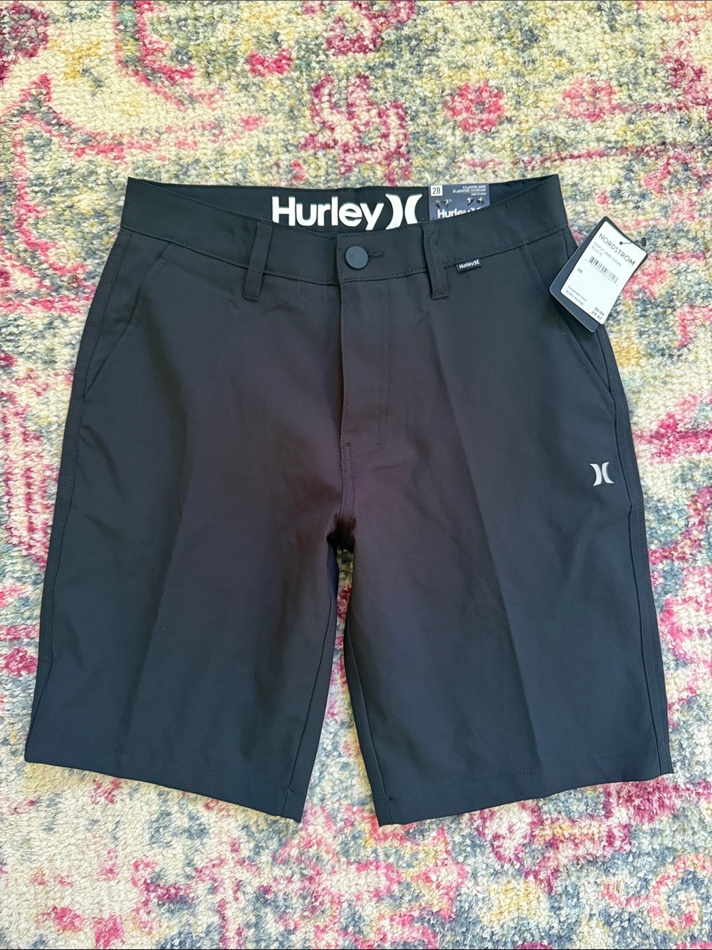 Hurley Black Men's Stretch Hybrid Shorts
